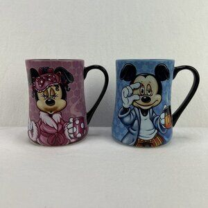 Disney Parks Exclusive Mickey “some Morning Are Rough” & Minnie Coffee Mugs